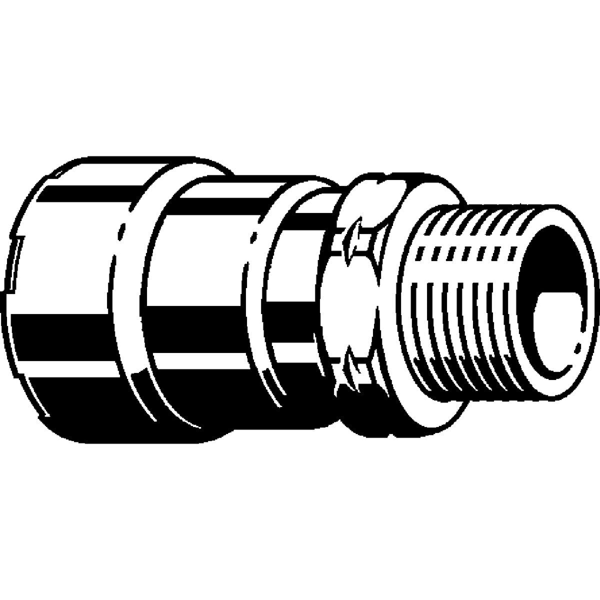 Viega 90635 (5111XL) 2-1/2 in MegaPress 316 Press x Male NPT Adapter (1 Pack) - 2