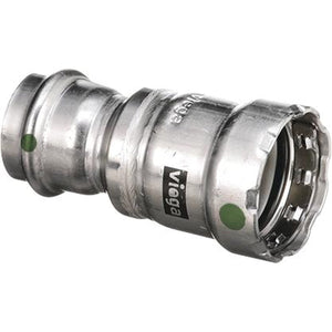 Viega 90890 (5113) MegaPress 316 1 1/4 in IPS x 1 1/4 in CTS 316 Stainless Steel Transition Coupling (1 Each)