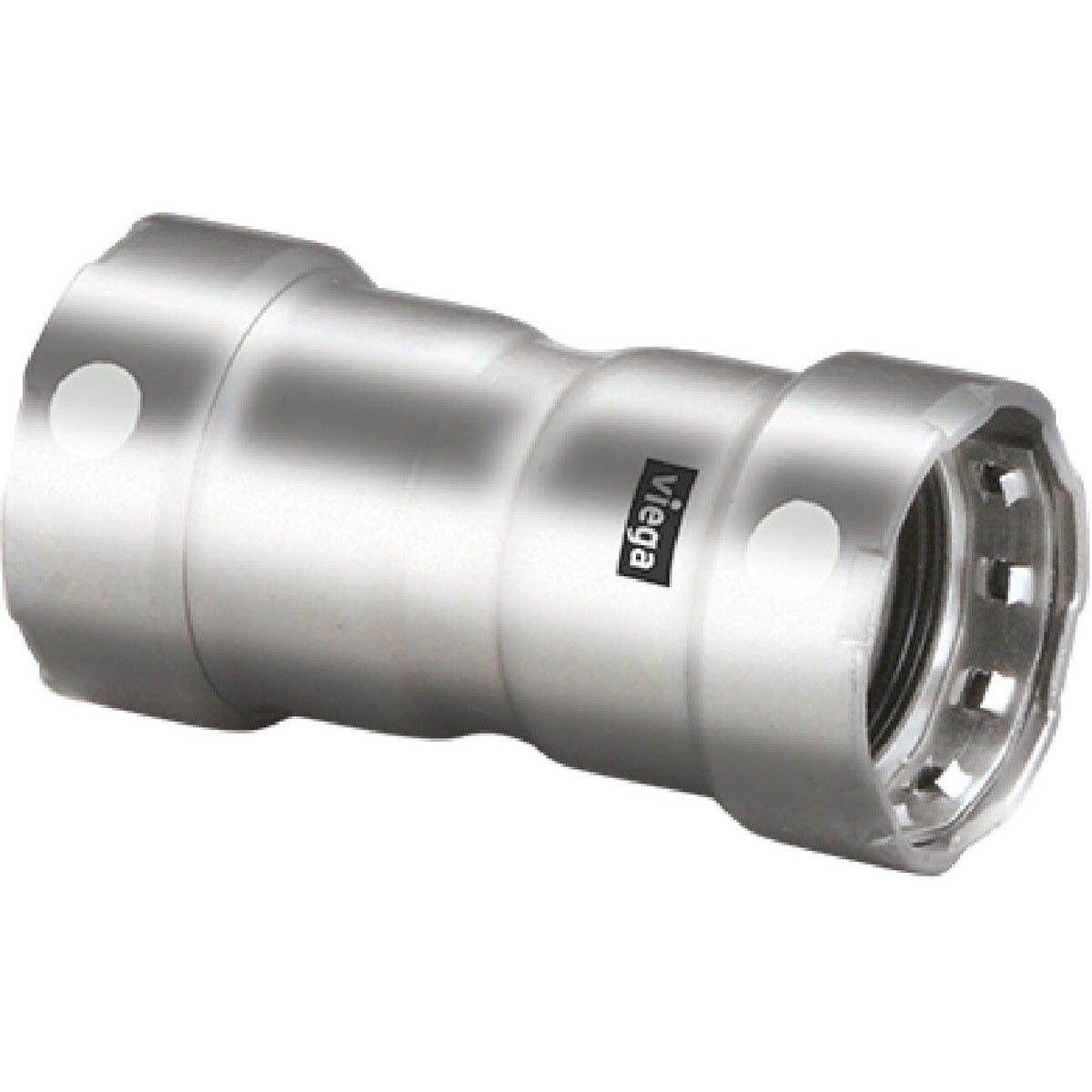 Viega 91125 (6815) MegaPress 316 FKM 2 in. x 2 in. 316 Stainless Steel Press Coupling with Stop (1 Each)
