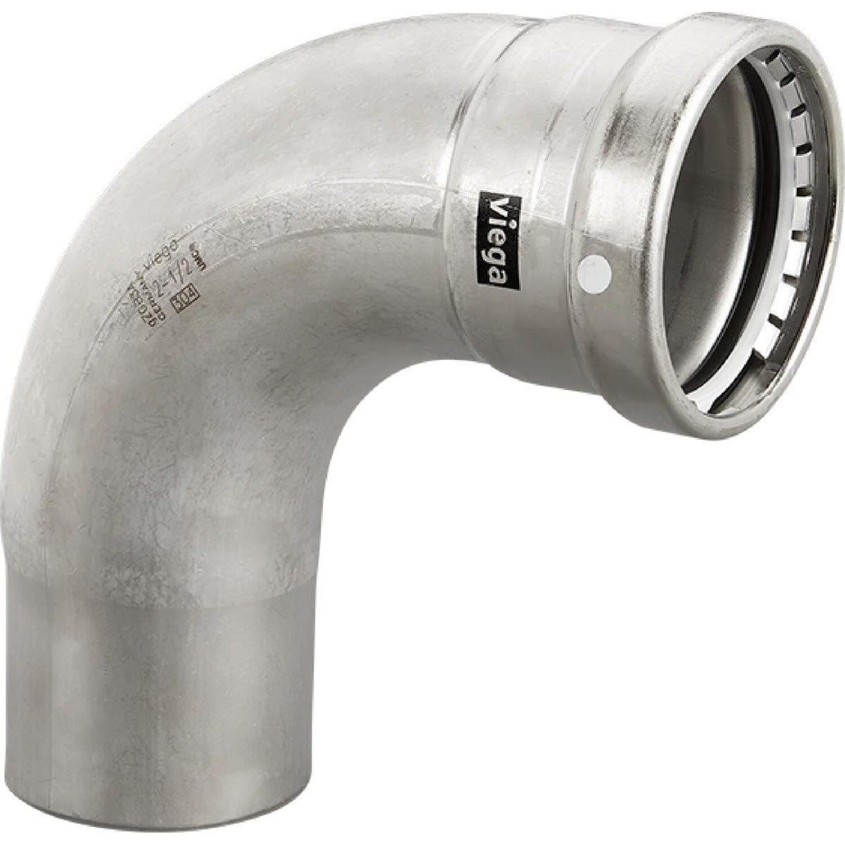 Viega 91725 (6816.1) MegaPress 316 FKM 1/2 in 90 Degree Stainless Steel Street Elbow (1 Each)