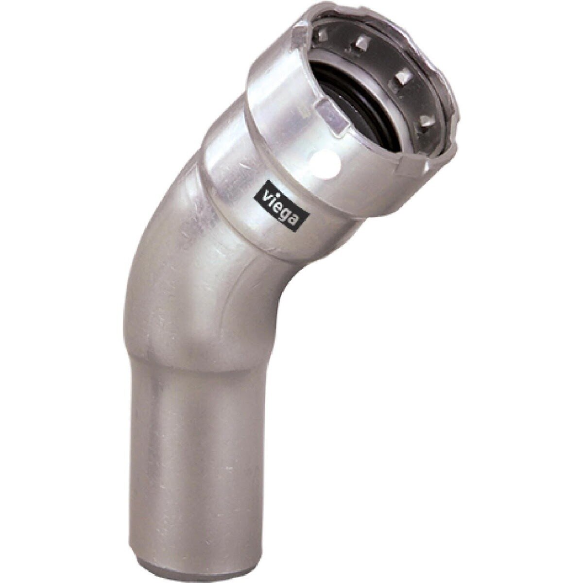 Viega 91795 (6826.1) MegaPress 316 FKM 1 in. 45 Degree Street Elbow 316 Stainless Steel (1 Each)