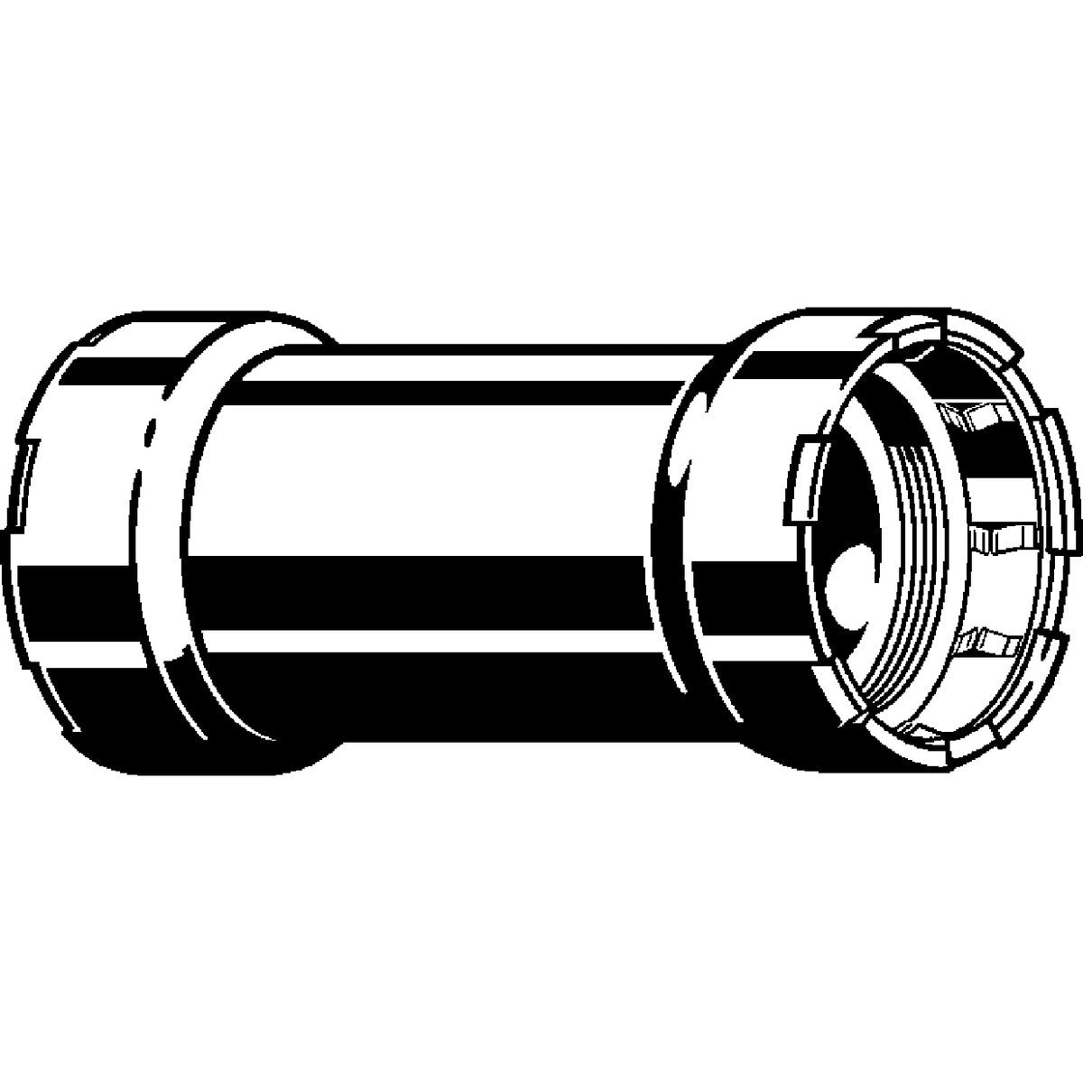 Viega 98370 (6815.5XL) 4 in x 4 in MegaPress 316 FKM Slip Coupling No Stop Press Connection (1 Each) - 2