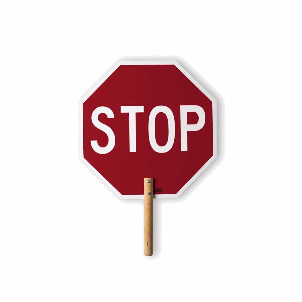 Vizcon 18018-SS-EG 18" Aluminum Paddle, Stop/Slow Wood Handle Engineer Reflect - 2