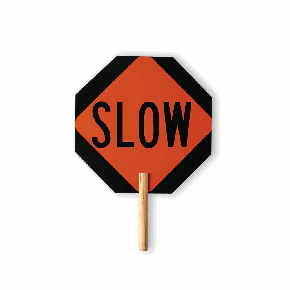 Vizcon 18018-SS-EG 18" Aluminum Paddle, Stop/Slow Wood Handle Engineer Reflect - 3