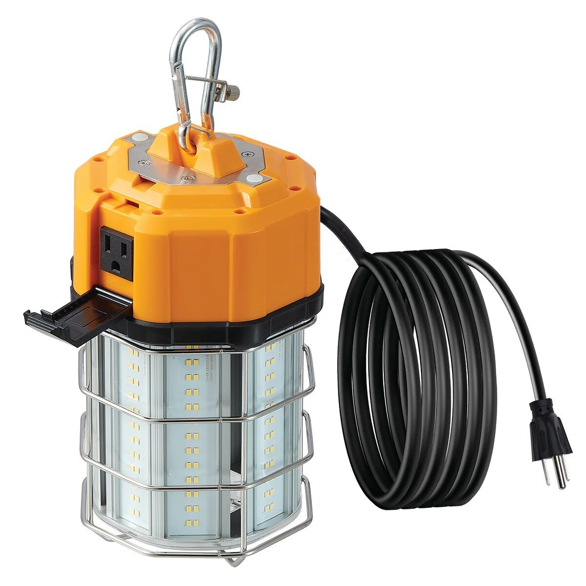 Voltec 08-00484 100 Watt LED Temporary Area Light, 13,000 Lumens w/ 6ft 16/3 Cord, 5-15 Plug & 5-15 Embedded Receptacle
