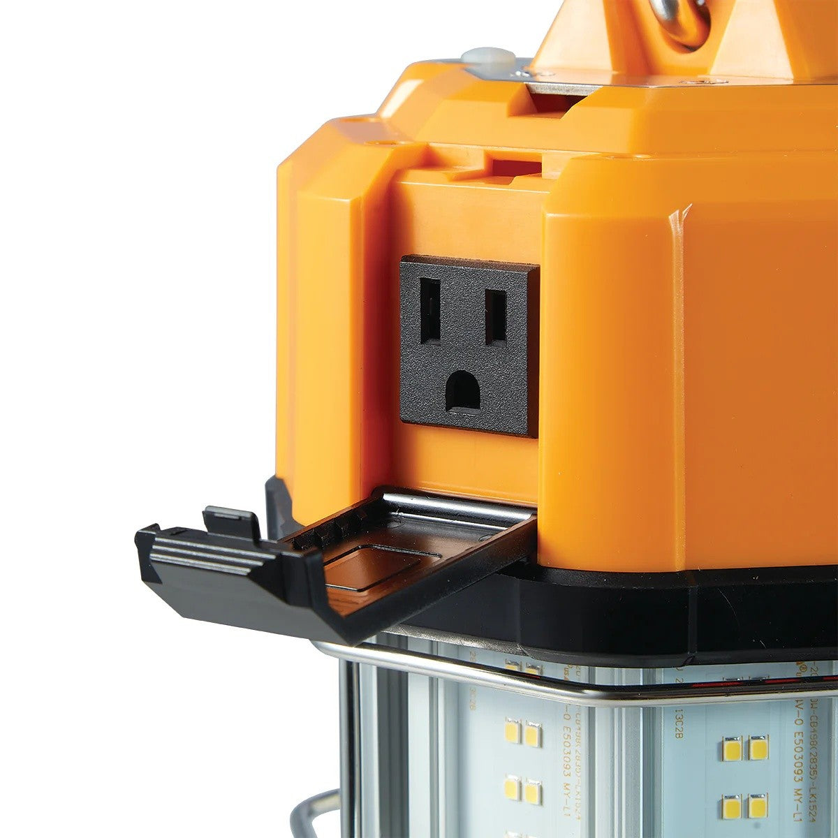 Voltec 08-00484 100 Watt LED Temporary Area Light, 13,000 Lumens w/ 6ft 16/3 Cord, 5-15 Plug & 5-15 Embedded Receptacle - 2