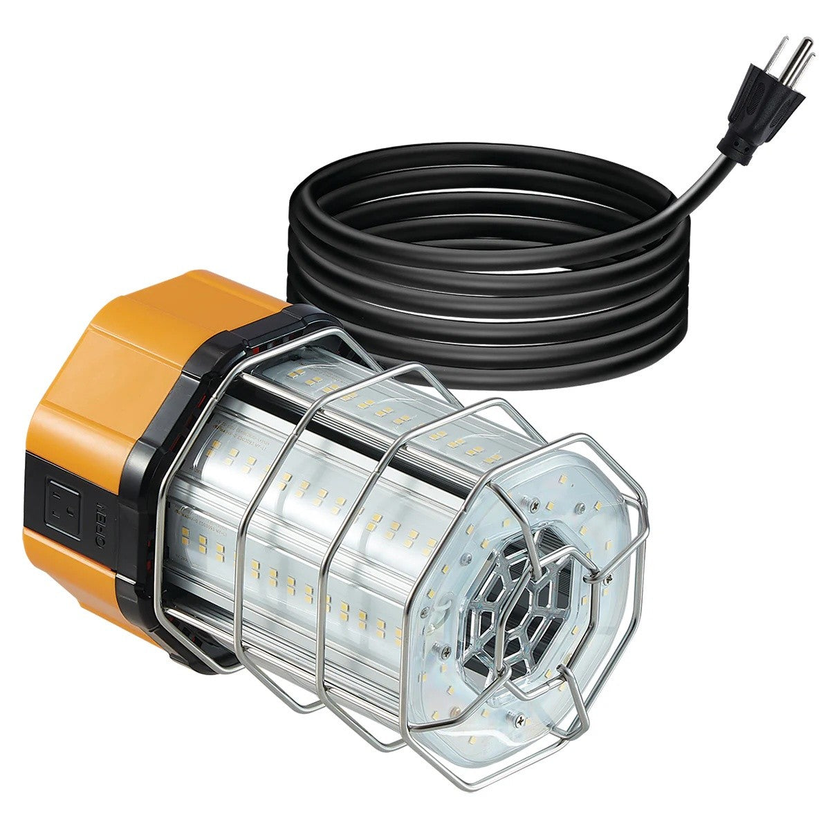 Voltec 08-00484 100 Watt LED Temporary Area Light, 13,000 Lumens w/ 6ft 16/3 Cord, 5-15 Plug & 5-15 Embedded Receptacle - 4