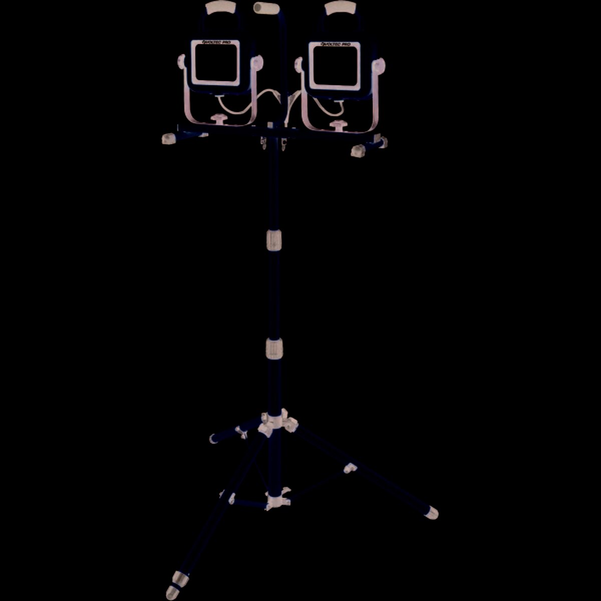 Voltec 08-00735 13,200 Lumen (132W) AC DUAL LED Twin Head Tripod Work Light