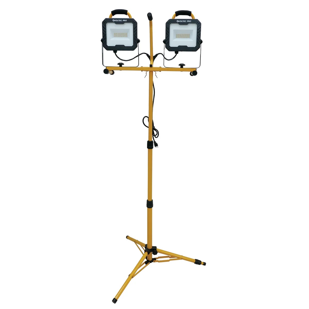 Voltec 08-00747 20000 Lumen 72W LED Dual Head Tripod Work Light 70" Max Height