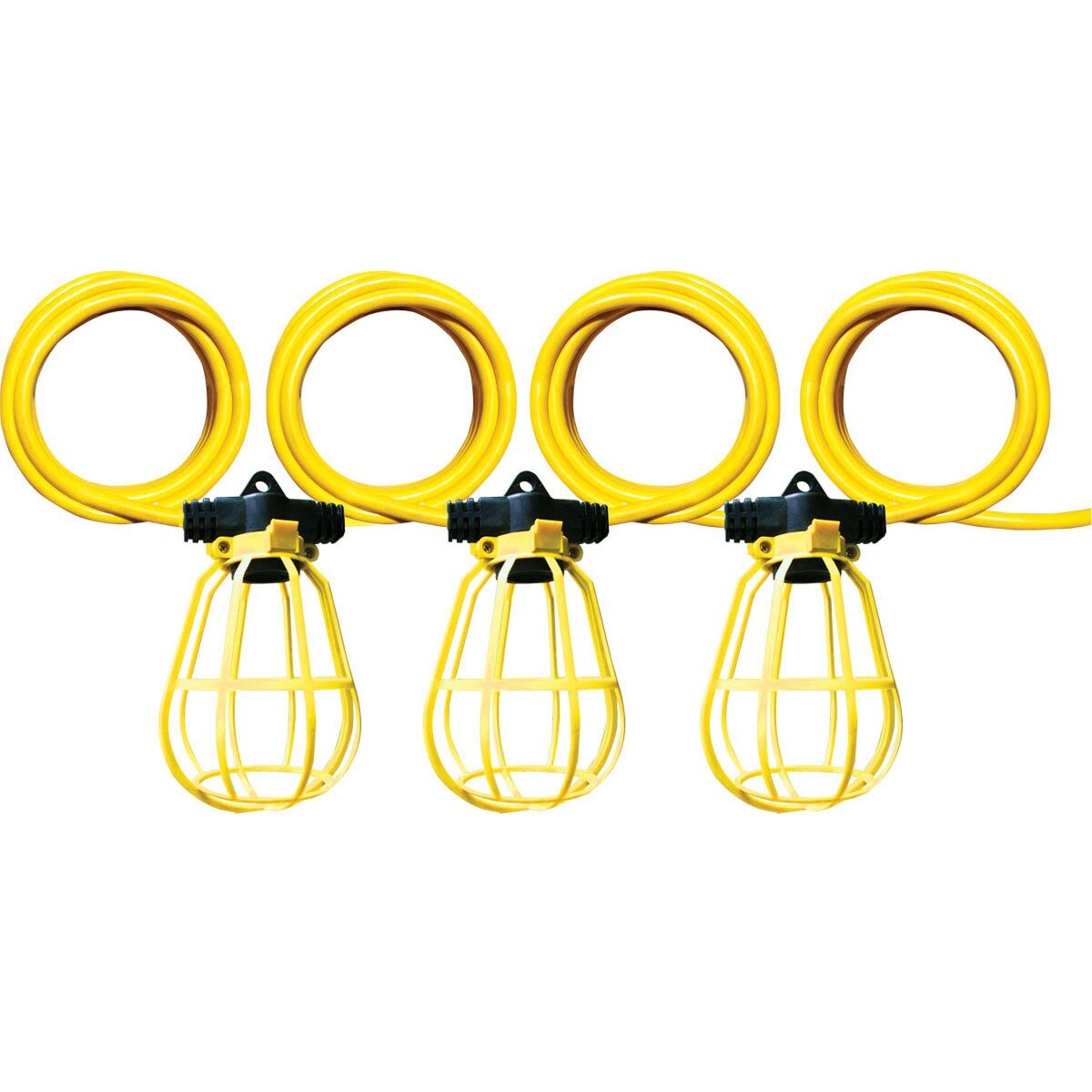 Voltec 08-01188 100' 14/3 Temprary Light String with Plastic Cages