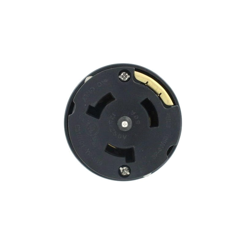 Voltec 12-00243V Nylon Female Twist Lock Connector, 50A 3-Pole 4-Wire - 2