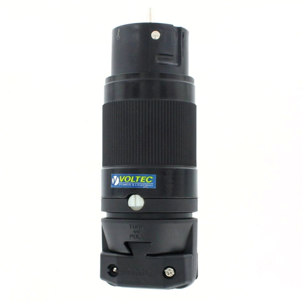 Voltec 12-00243V Nylon Female Twist Lock Connector, 50A 3-Pole 4-Wire - 3