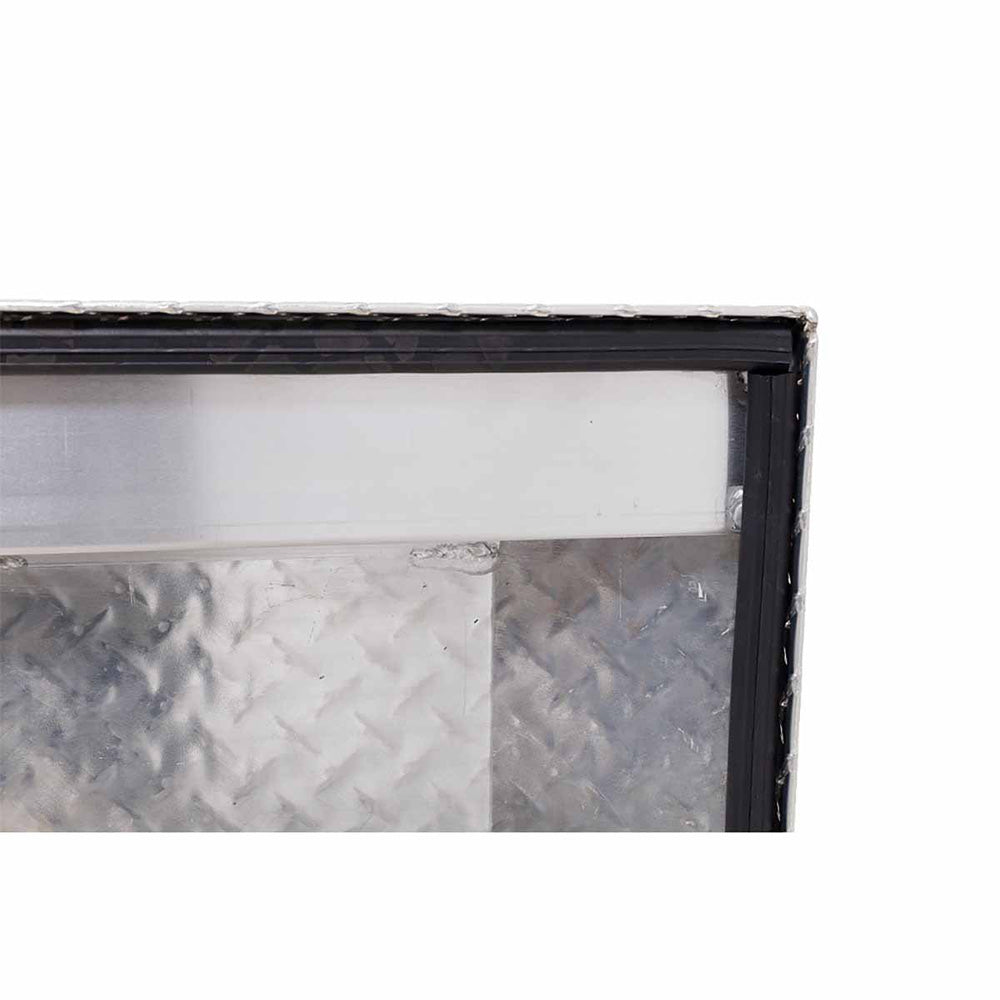 Weather Guard 123-0-03 Model 123-0-03 Saddle Box, Aluminum, Full Deep, Clear, 14.2 Cu. Ft. - 12