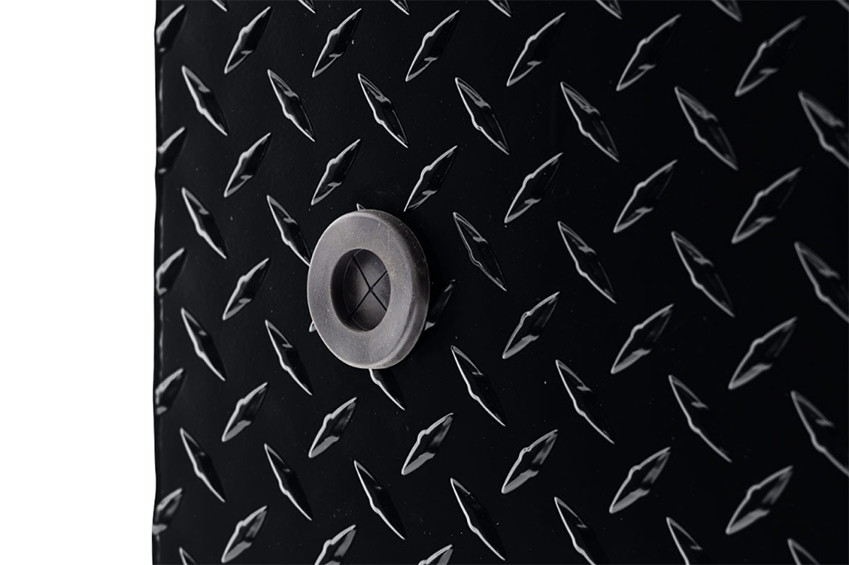 Weather Guard 123-5-03 Model 123-5-03 Saddle Box, Aluminum, Full Deep, Gloss Black, 14.2 Cu. Ft. - 12