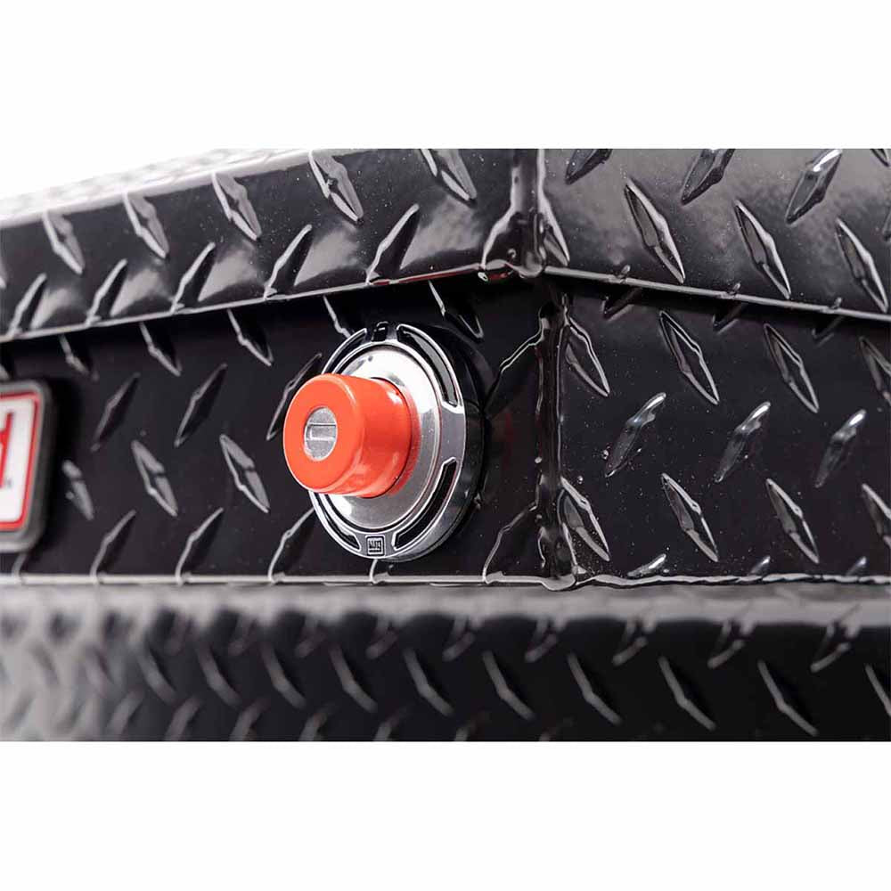 Weather Guard 123-5-03 Model 123-5-03 Saddle Box, Aluminum, Full Deep, Gloss Black, 14.2 Cu. Ft. - 5