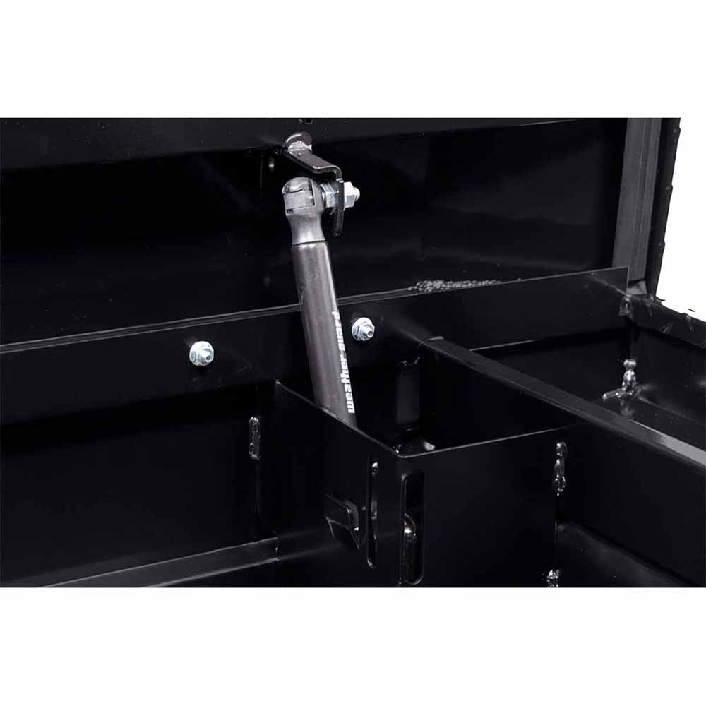 Weather Guard 123-5-03 Model 123-5-03 Saddle Box, Aluminum, Full Deep, Gloss Black, 14.2 Cu. Ft. - 6