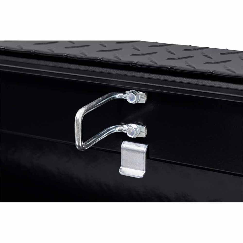 Weather Guard 123-5-03 Model 123-5-03 Saddle Box, Aluminum, Full Deep, Gloss Black, 14.2 Cu. Ft. - 9