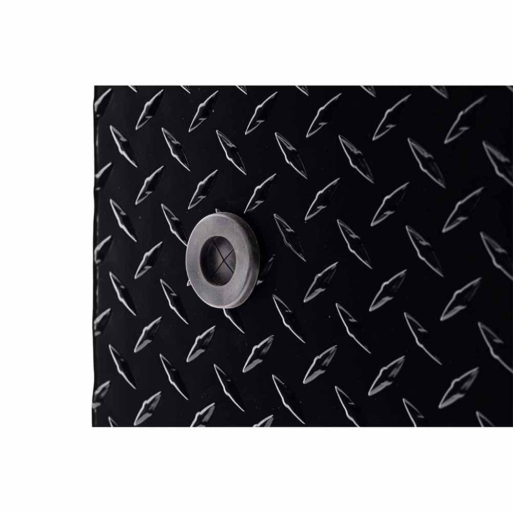 Weather Guard 123-5-03 Model 123-5-03 Saddle Box, Aluminum, Full Deep, Gloss Black, 14.2 Cu. Ft. - 13