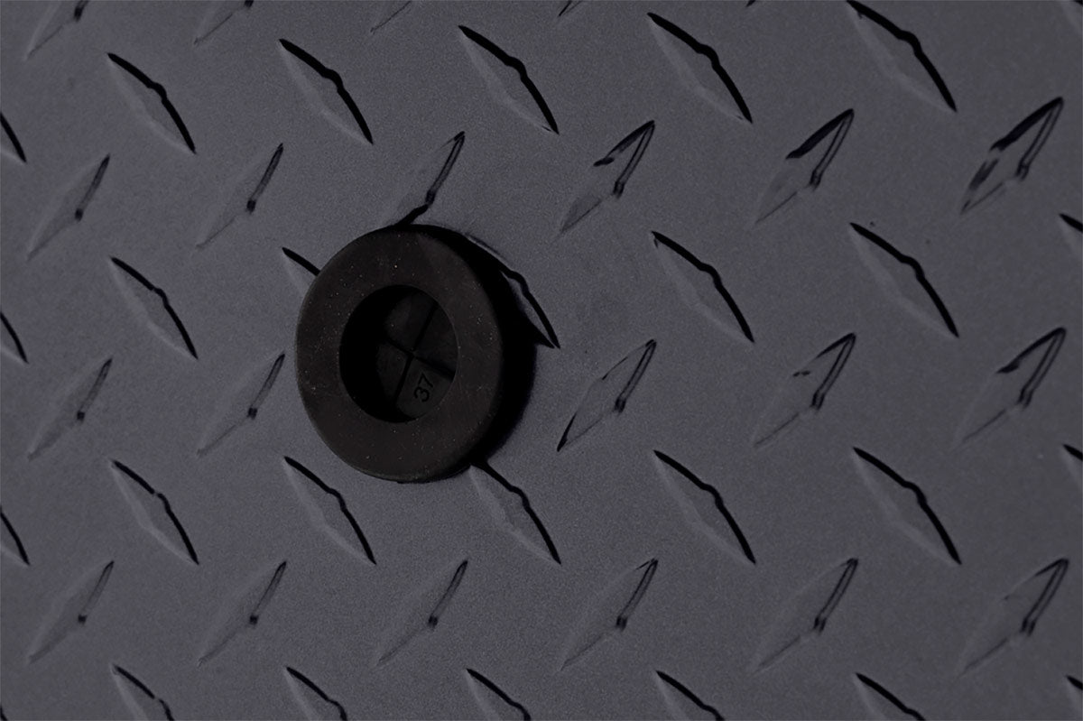 Weather Guard 123-6-03 Model 123-6-03 Saddle Box, Aluminum, Full Deep, Gunmetal Gray, 14.2 Cu. Ft. - 12