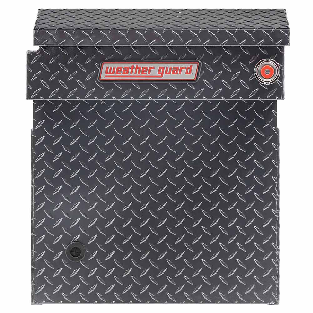 Weather Guard 123-6-03 Model 123-6-03 Saddle Box, Aluminum, Full Deep, Gunmetal Gray, 14.2 Cu. Ft. - 4