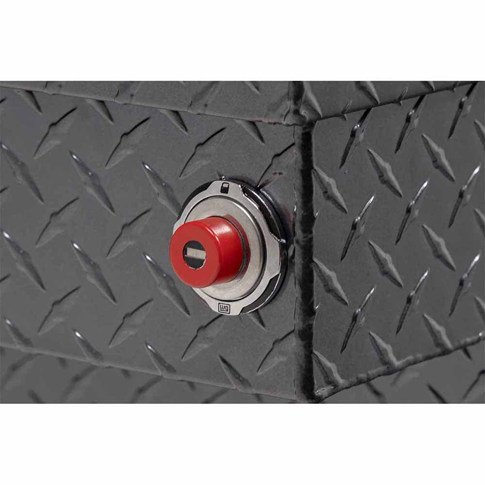 Weather Guard 123-6-03 Model 123-6-03 Saddle Box, Aluminum, Full Deep, Gunmetal Gray, 14.2 Cu. Ft. - 5