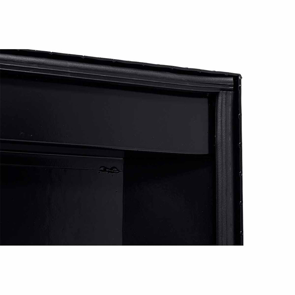Model 131-5-03 Saddle Box, Aluminum, Gloss Black - 12