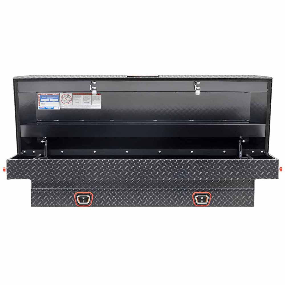 Weather Guard 154-6-03 Model 154-6-03 Saddle Box, Aluminum, Compact, Gunmetal Gray, 6.0 Cu. Ft.