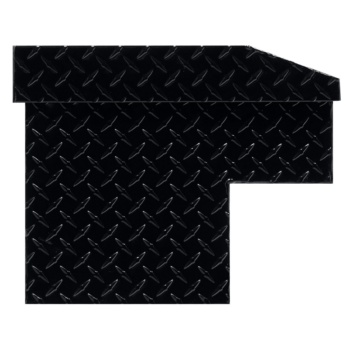 Weather Guard 174-5-03 Model 174-5-03 56" Lo-Side Box, Aluminum, Gloss Black, 4.1 Cu. Ft. - 4