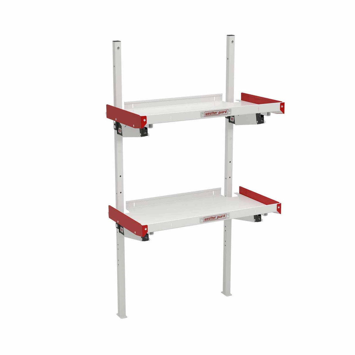 Weather Guard 9536-3-01 Folding Van Shelving Unit with 2 Shelves for Flexible Van Storage