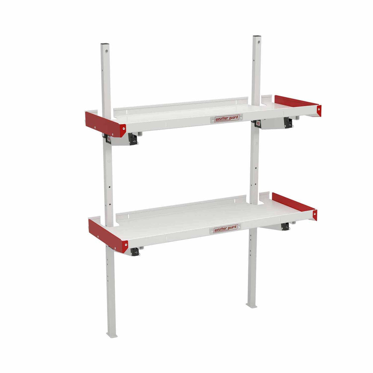 Weather Guard 9548-3-01 Folding Van Shelving Unit with 2 Shelves for Flexible Van Storage