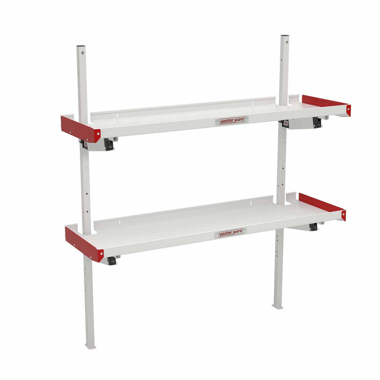 Weather Guard 9560-3-01 Folding Van Shelving Unit with 2 Shelves for Flexible Storage
