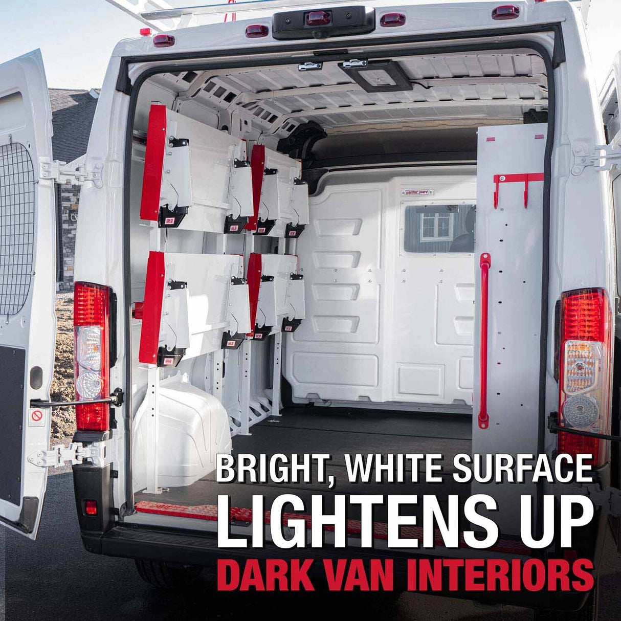 Weather Guard 9560-3-01 Folding Van Shelving Unit with 2 Shelves for Flexible Storage - 8