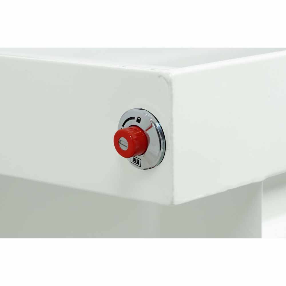 Weatherguard 116-3-04 Saddle Box, Steel, Full Extra Wide, White, 15.5 cu ft - 6