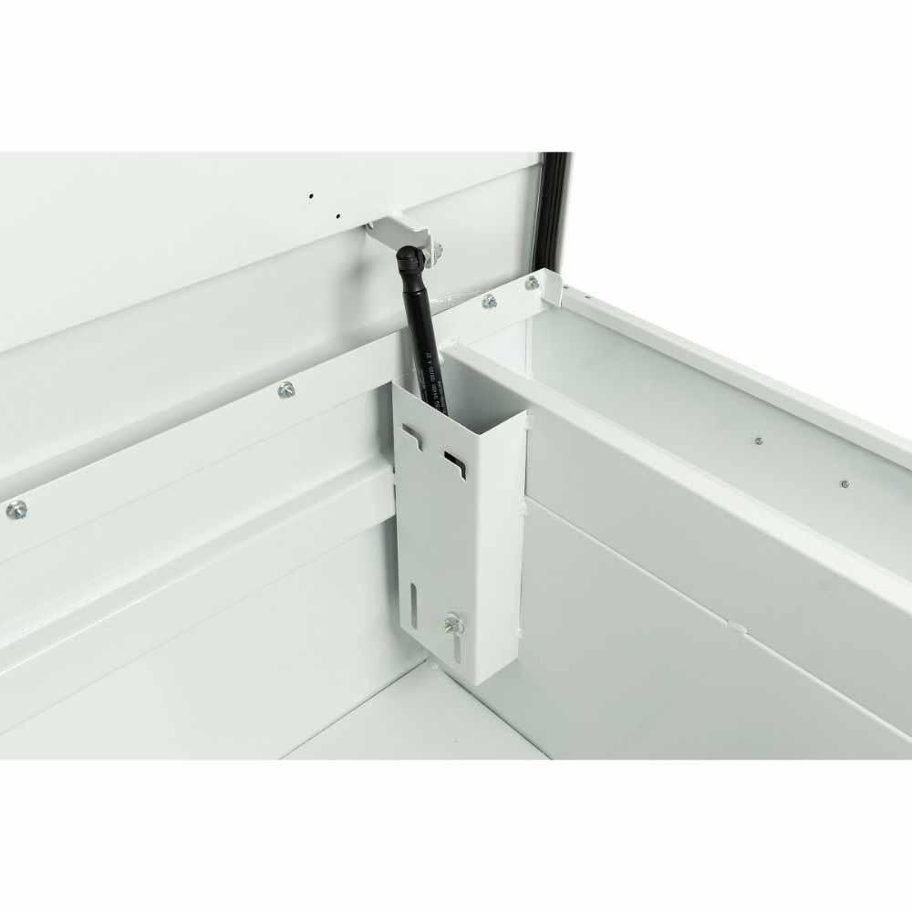 Weatherguard 116-3-04 Saddle Box, Steel, Full Extra Wide, White, 15.5 cu ft - 8