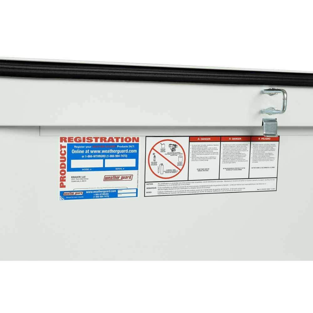 Weatherguard 116-3-04 Saddle Box, Steel, Full Extra Wide, White, 15.5 cu ft - 9