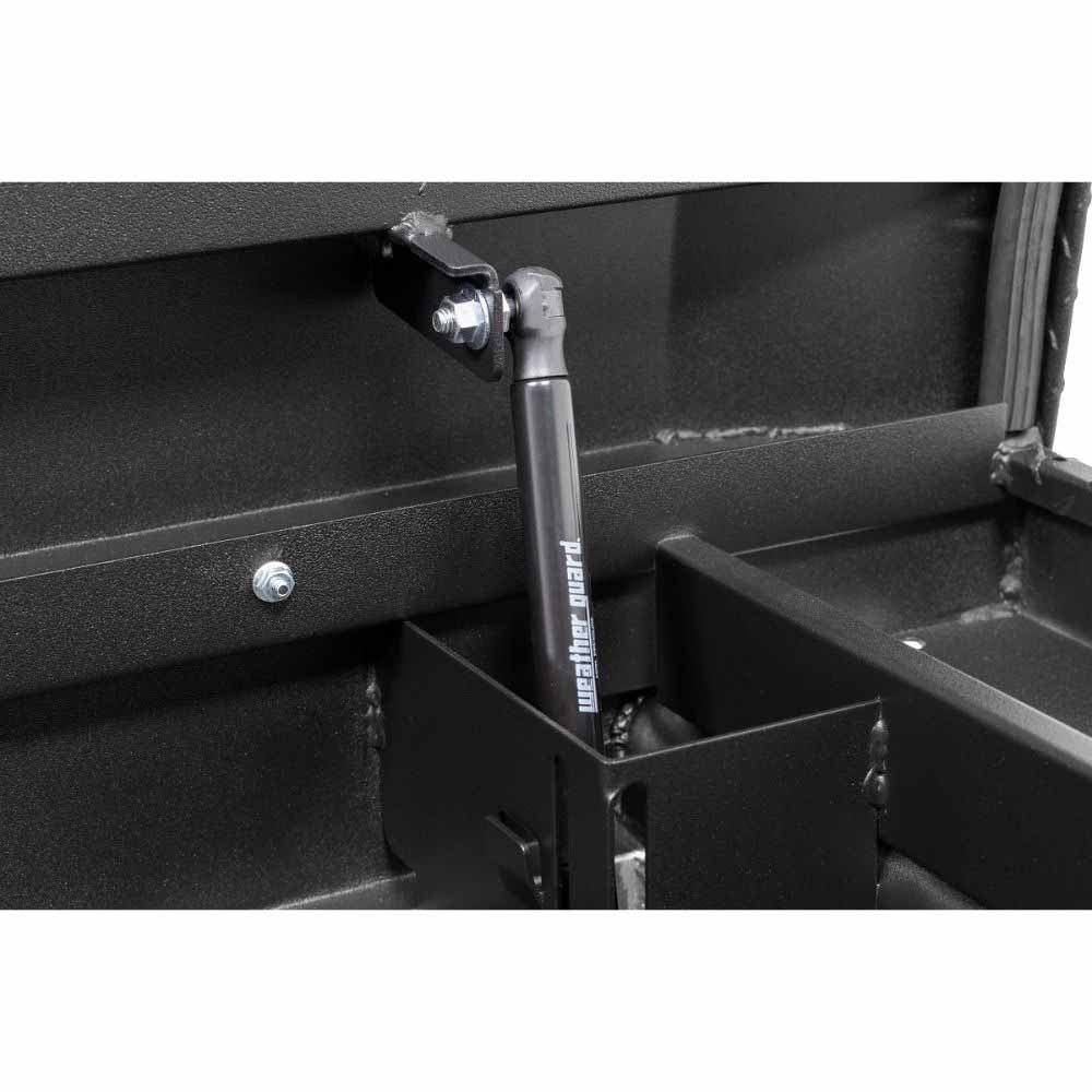Weatherguard 121-52-04 Saddle Box, Aluminum, Full Low Profile, Textured Matte Black, 11.0 cu ft - 8
