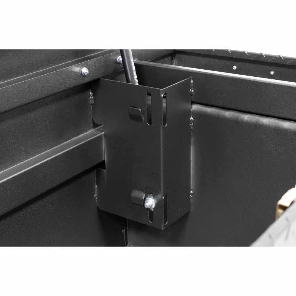 Weatherguard 121-52-04 Saddle Box, Aluminum, Full Low Profile, Textured Matte Black, 11.0 cu ft - 10