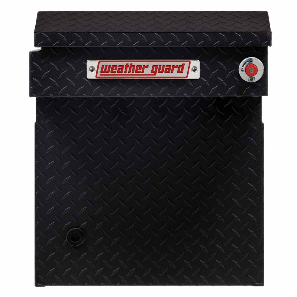 Weatherguard 123-52-04 Saddle Box, Aluminum, Full Deep, Textured Matte Black, 15.0 cu ft - 3