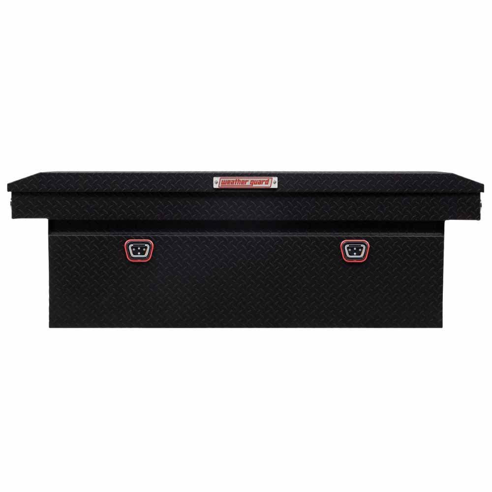Weatherguard 123-52-04 Saddle Box, Aluminum, Full Deep, Textured Matte Black, 15.0 cu ft - 4