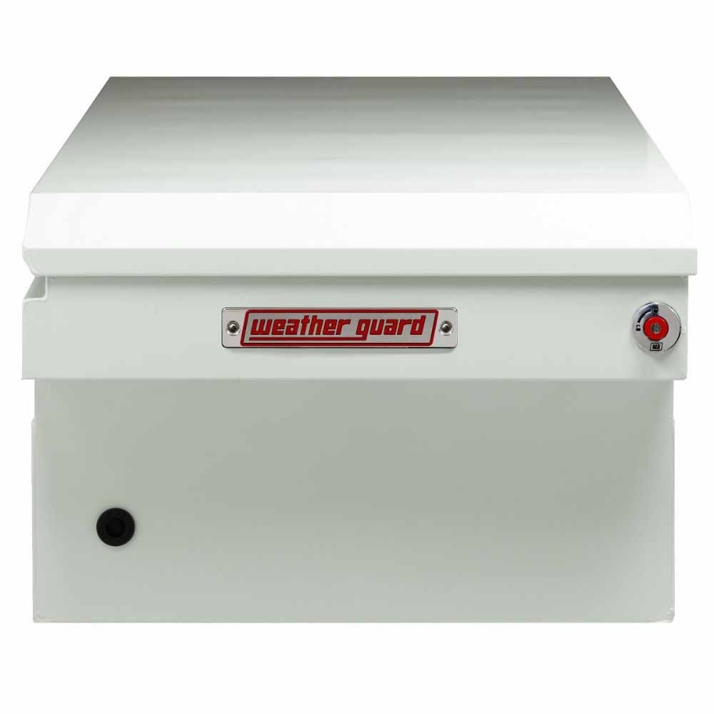 Weatherguard 126-3-04 Saddle Box, Steel, Full Standard, White, 11.0 cu ft - 3