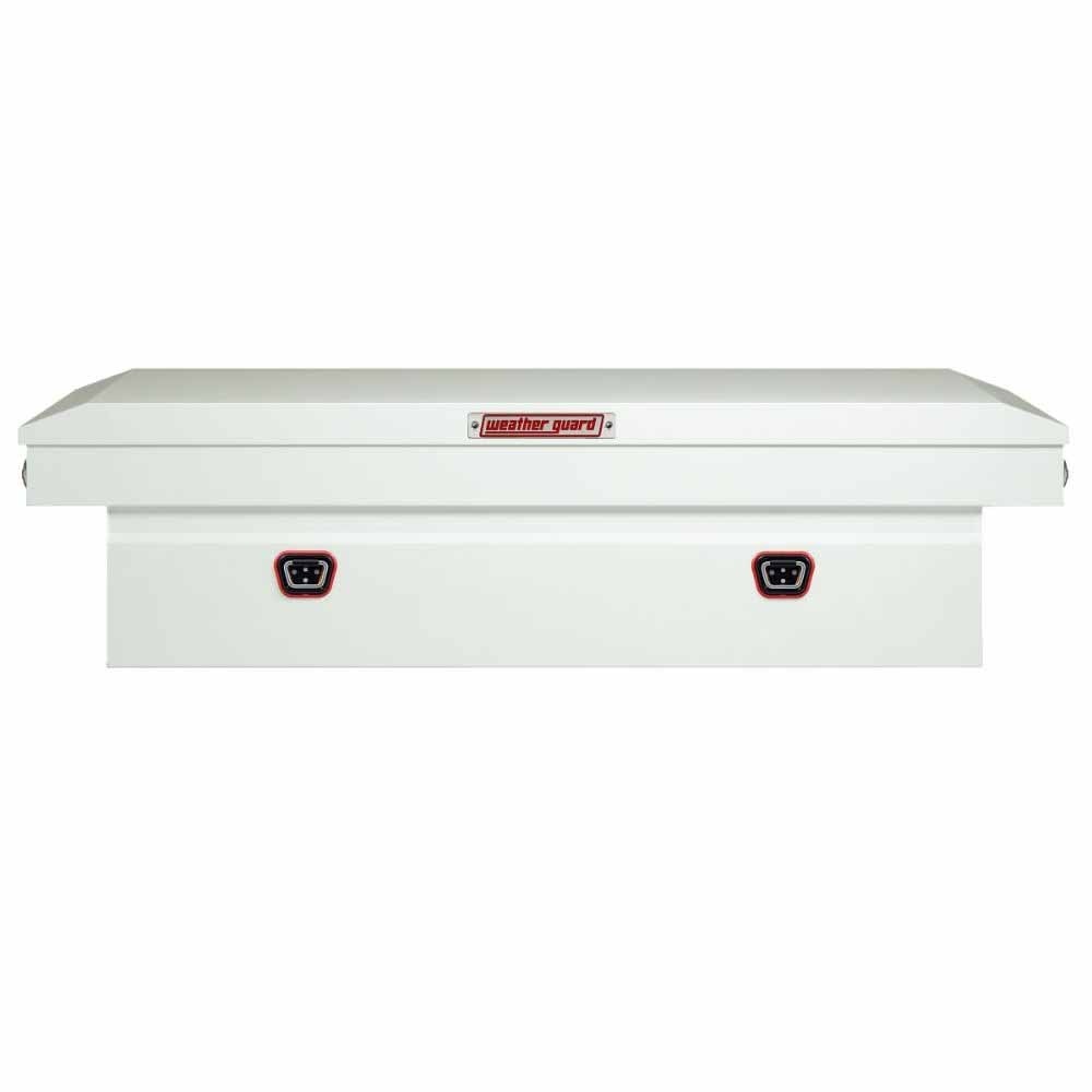 Weatherguard 126-3-04 Saddle Box, Steel, Full Standard, White, 11.0 cu ft - 4