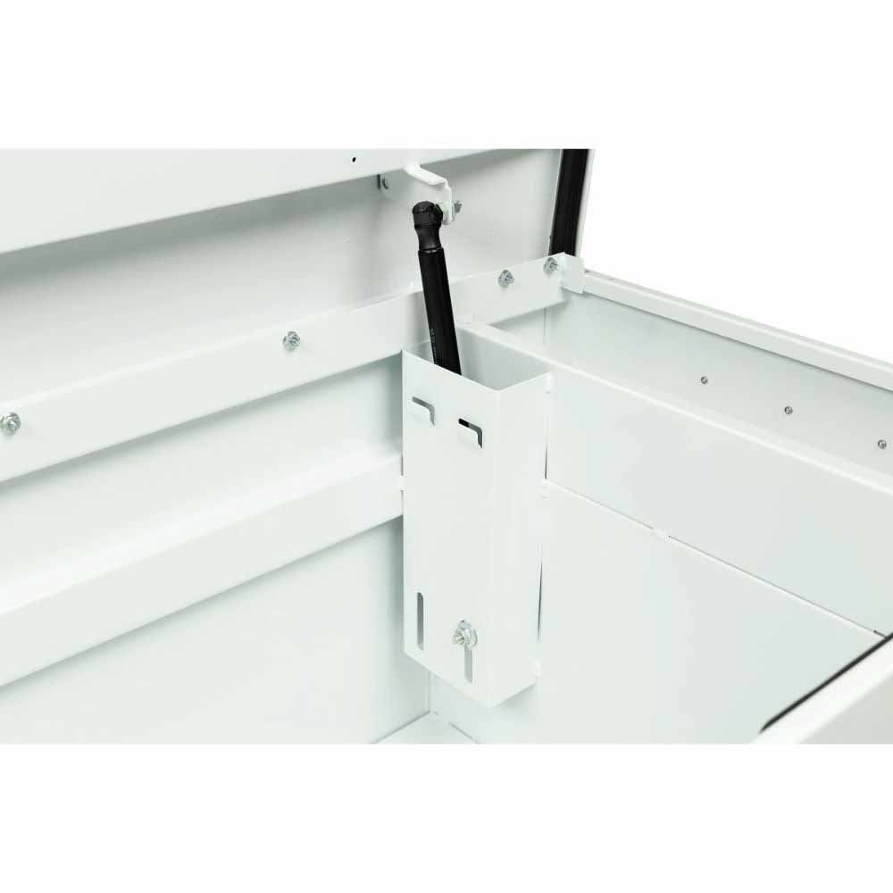 Weatherguard 126-3-04 Saddle Box, Steel, Full Standard, White, 11.0 cu ft - 7