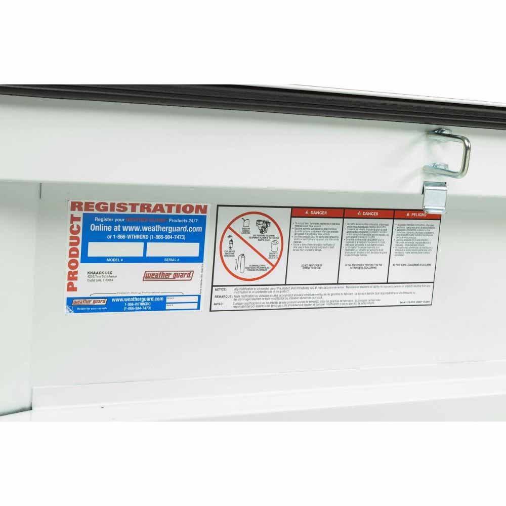 Weatherguard 126-3-04 Saddle Box, Steel, Full Standard, White, 11.0 cu ft - 8