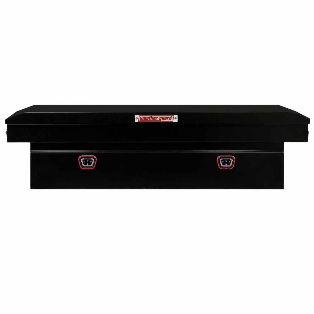 Weatherguard 126-5-04 Saddle Box, Steel, Full Standard, Gloss Black, 11.0 cu ft - 4