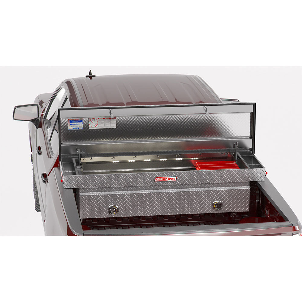 WeatherGuard 127-0-2LS Aluminum Saddle Box: Integrated Lighting, Std, Full Standard - 3