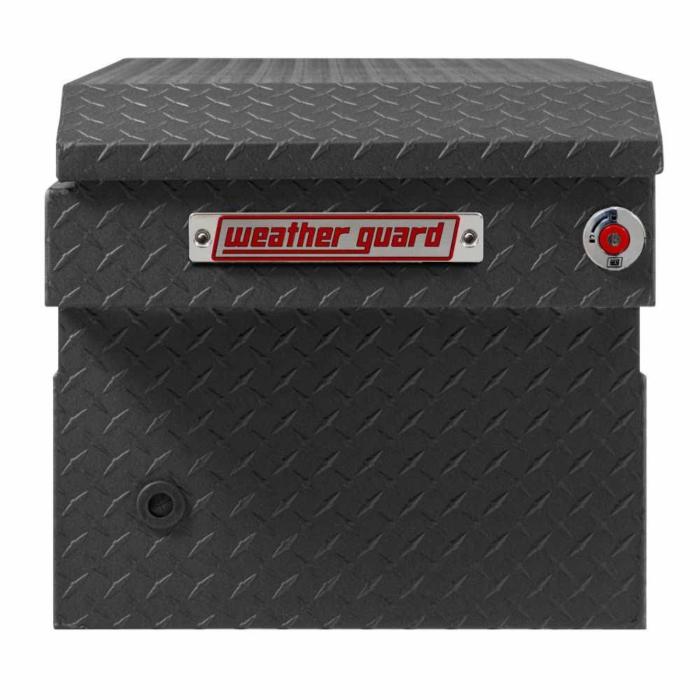 Weatherguard 127-52-04 Saddle Box, Aluminum, Full Standard, Textured Matte Black, 11.0 cu ft - 3
