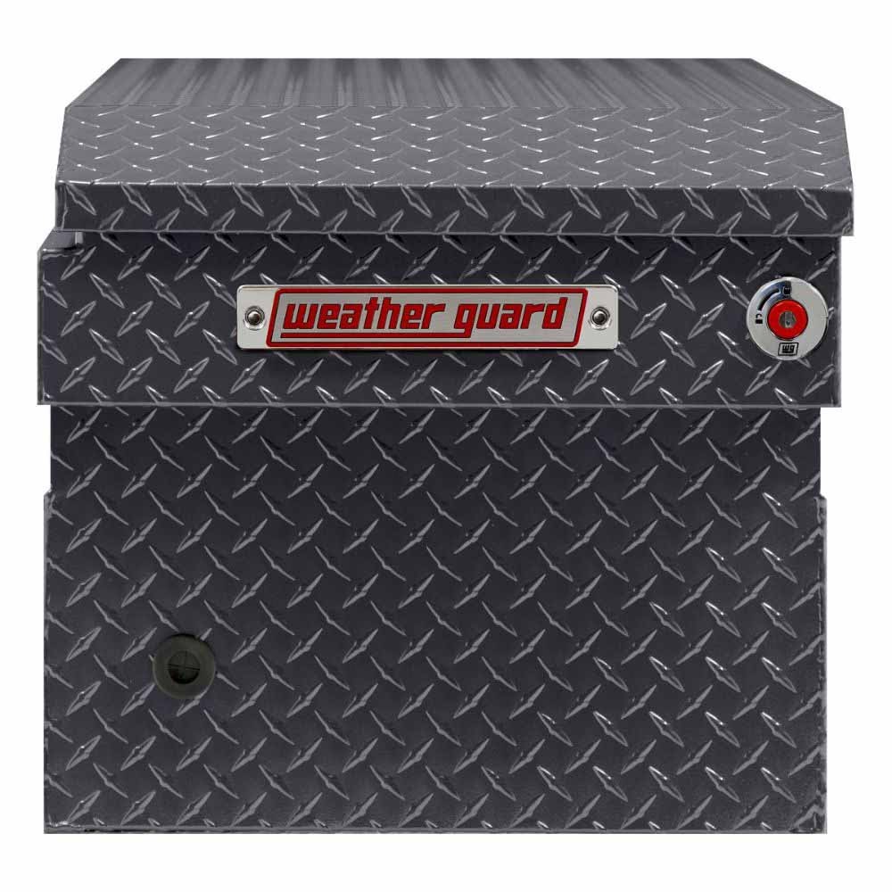 Weatherguard 127-6-04 Saddle Box, Aluminum, Full Standard, Gunmetal Gray, 11.0 cu ft - 3
