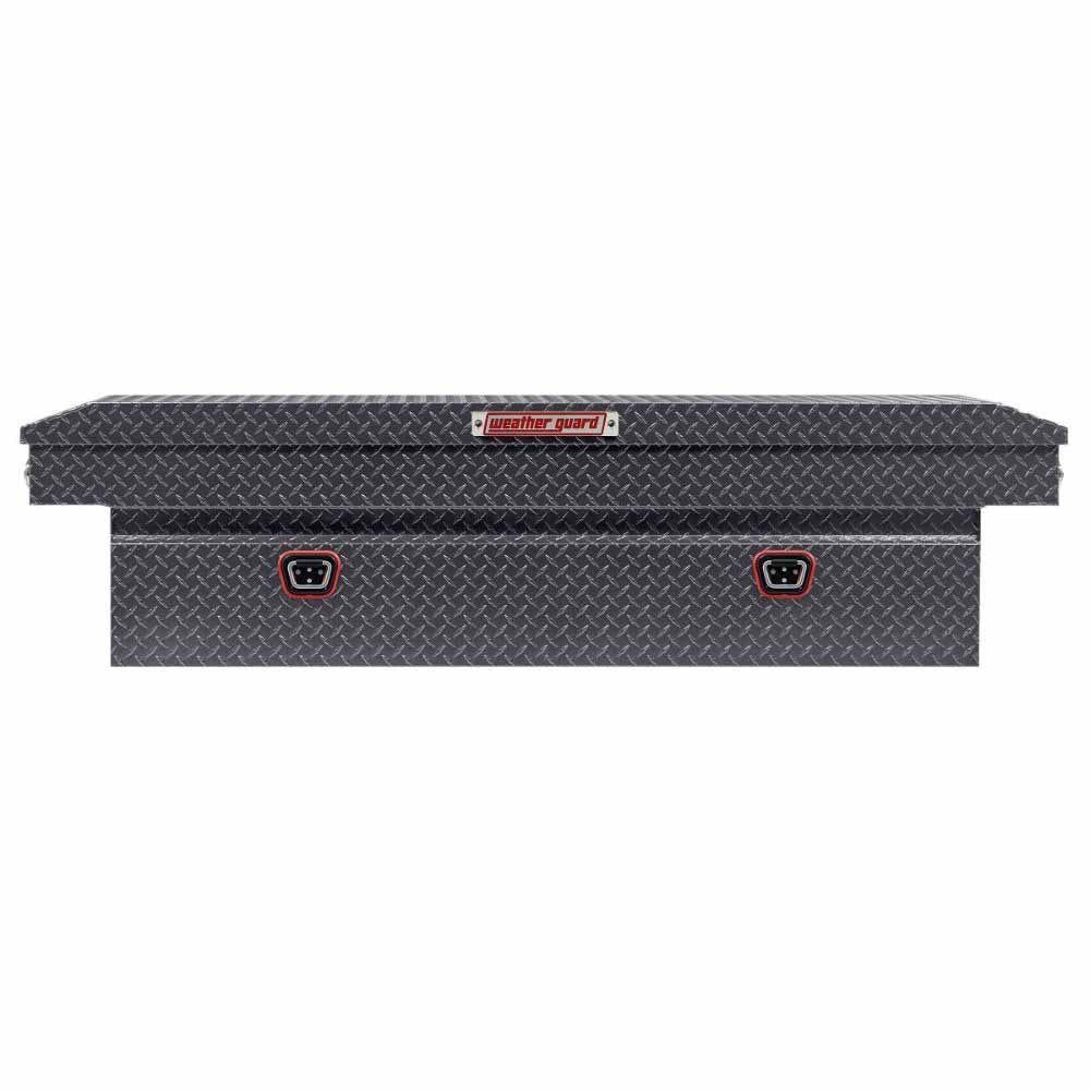 Weatherguard 127-6-04 Saddle Box, Aluminum, Full Standard, Gunmetal Gray, 11.0 cu ft - 4