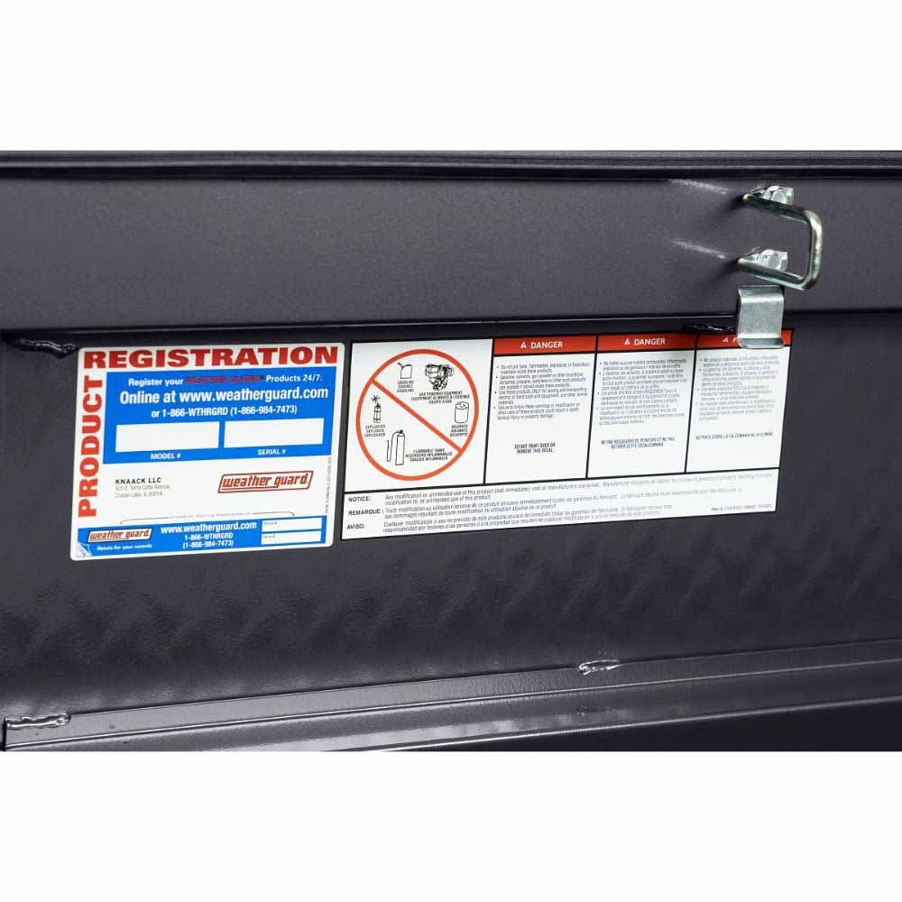 Weatherguard 127-6-04 Saddle Box, Aluminum, Full Standard, Gunmetal Gray, 11.0 cu ft - 6