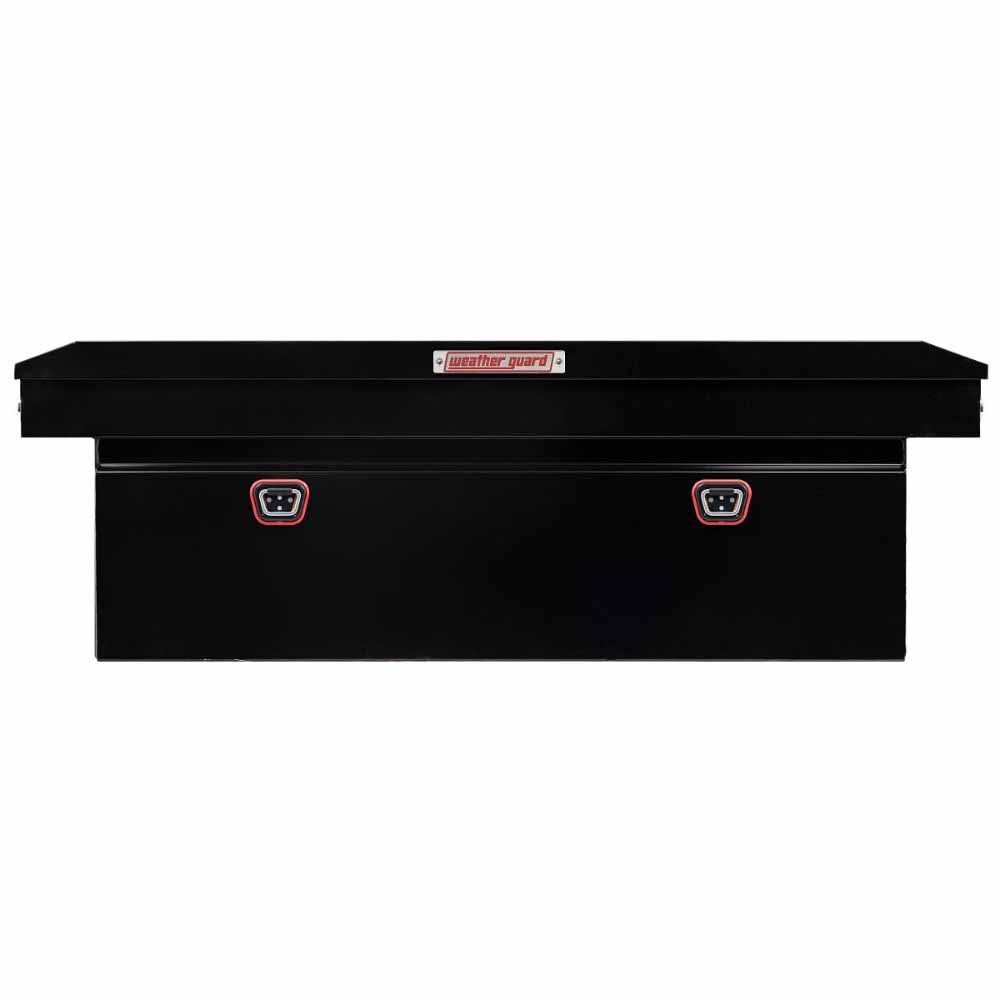 Weatherguard 128-5-04 Saddle Box, Steel, Full Deep, Gloss Black, 15.0 cu ft - 4